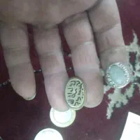 تعدادی اسکناس وسکه قدیمی ویک دونه انگشترنقره|کلکسیون سکه، تمبر، اسکناس|یزد, |دیوار