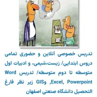 تدریس آنلاین و حضوری دروس ابتدایی