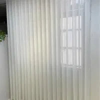 پرده منیمال پانچ حریر|پرده، رانر، رومیزی|تهران, باغ فیض|دیوار