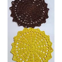 رومیزی زیر بشقابی بافت مکرومه