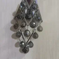 لوستر استیل ضد زنگ دوشاخه اندازه ۳۰×۱۸