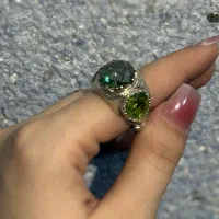 انگشتر جواهری مردانه نقره 925