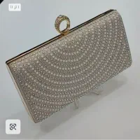 کیف مجلسی نگین مرواریدی پاسپورتی انگشتری|کیف، کفش، کمربند|الوند, |دیوار