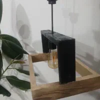 لوستر و ساعت چوبی|لوستر و چراغ آویز|خرمآباد, |دیوار