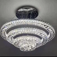 لوستر الماس.کهکشانی سه طرف کریستال ۳ حلقه.AC light|لوستر و چراغ آویز|تهران, سنگلج (شاپور)|دیوار
