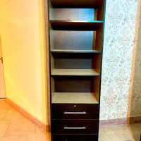 کتابخانه|کتابخانه، شلف، قفسه‌های دیواری|شیراز, زرگری|دیوار