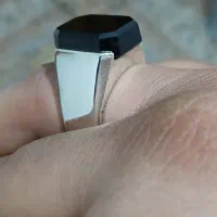 انگشتر نقره ، عقیق مشکی|جواهرات|نسیم‌شهر, |دیوار