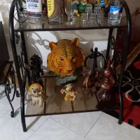 فروش سرویس فرفوژه ست باشیشه۵میل دودی|بوفه، ویترین، کنسول|رشت, دیانتی|دیوار