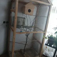 قفس چوبی بزرگ ارتفاع ۲،۲۰