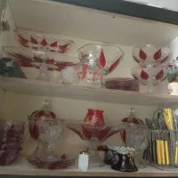 سرویس کریستال میوه خوری آجیل خوری سوگا ژاپن