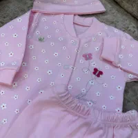 لباس و پیراهن نوزادی دخترانه سایز صفر تا ۳