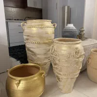 جهیزیه عروس، گلدان پتینه کنار سالنی، کوزه پتینه|گل مصنوعی|مشهد, آبکوه|دیوار