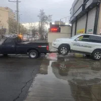 امداد خودرو کرج جرثقیل یدک کش نیسان چرخ گیر