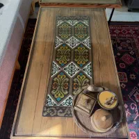 میزجلومبلی‌به همراه عسلی۷تومان‌چوب‌روس|مبلمان خانگی و میز عسلی|ساری, |دیوار