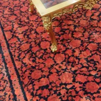 دو عدد فرش قرمز محتشم ۱۰۰۰شانه تراکم۳۲۰۰ در حد نو|فرش|خرم‌آباد, |دیوار