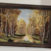 تابلو پاییزه|تابلو فرش|آبیک, |دیوار