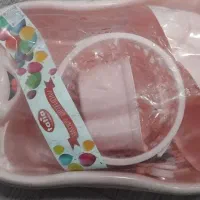 سرویس حمام بچه کاملا نو و سالم  رنگ صورتی