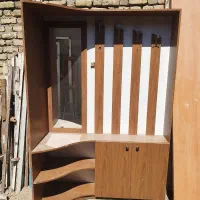 ۱ عدد کمد جالباسی  و ۲ عدد تخت خواب فلزی|تخت و سرویس خواب|مشهد, کشاورز|دیوار