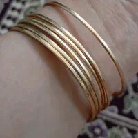 النگو طلا آینه ای