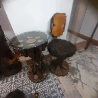 میز چوبی با صندلی