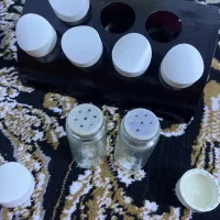 ادویه پاش  شیشه ایی به همراه استند ۷ تایی