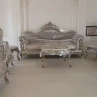 مبل ۹نفر همراه میز چوب راش|مبلمان خانگی و میز عسلی|تالش, هشتپر|دیوار