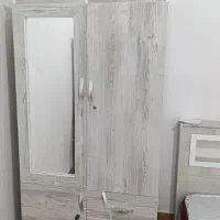 تخته خواب و دراور و کمد|تخت و سرویس خواب|جره و بالاده, |دیوار