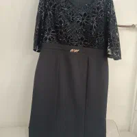 لباس مجلسی زنانه مشکی سایز 48 تا 50