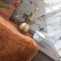 دله قهوه سوری قدیمی محکم و زخیم