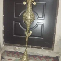 فروش ساعت ایستاده برنزی اصل وگلدان بزرگ و قوی عاشق