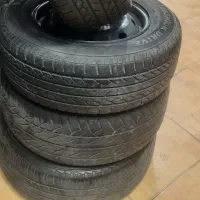 چهار حلقه رینگ و لاستیک ۱۴فابریک ایرانخودرو|قطعات یدکی و لوازم جانبی|قم, علی آباد سعدگان|دیوار