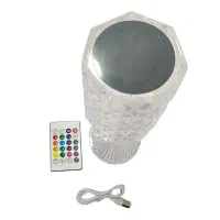 آباژور  چراغ  خواب  کریستالی کنترل دار  لمسی شارژی|چراغ خواب و آباژور|تبریز, |دیوار