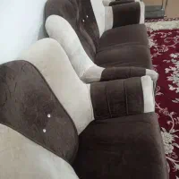 مبل راحتی ۷نفره پارچه ترک در حد نو
