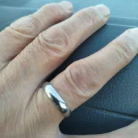 انگشتر حلقه  استیل نقره (رینگ)