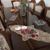 میز نهار خوری تمام چوب ۸ نفره