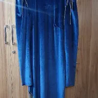 لباس مجلسی مخمل سورمه ای