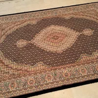 فرش ماشینی دوعدد جفت ۴متری طرح ماهی کامل سالم تمیز