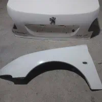 درب صندوق عقب با گلگیر 206سمت راننده رنگ شده