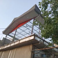 سقف شیروانی . اردواز . اسکلت .