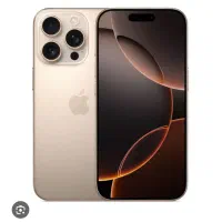 ایفون ۱۶ پرومکس رنگ دیزرت تیتانیوم ۲۵۶. در حد صفر