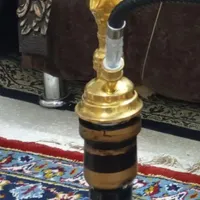 قلیان برنجی تنه اصل زیبا|کلکسیون اشیاء عتیقه|قم, ناصردیوان|دیوار