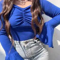 کراپ استین کلوش مجلسی فانتزی