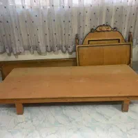 بوفه با چوب گردو/تخت/دار قالی در حد نو|بوفه، ویترین، کنسول|مشهد, کوی المهدی|دیوار