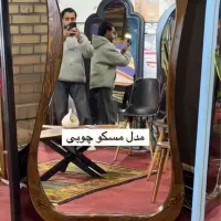 قاب ایینه چوبی