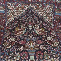 فرش های عتیقه با طرح کلاه پود و جا باروتی