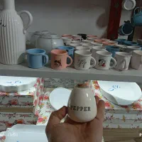 نمکدان سرامیک با زیر چوبی|ظروف سرو و پذیرایی|مشهد, نوید|دیوار