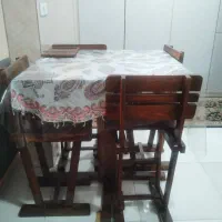 میزنهارخوری چوبی|میز و صندلی غذاخوری|اهواز, سلطانمنش|دیوار