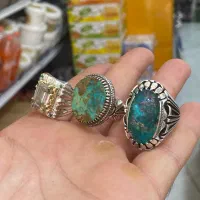 سه عدد انگشتر نقره تک و بی نقص