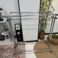 رگال لباس استیل سه لاین چرخ دار