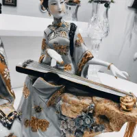 مجسمه چهار نوازنده اصل ژاپن بسیار فوق العاده زیبا